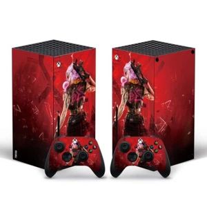 Xbox Series X Skin Red Gaming Sticker Decal Vinyl Wrap for Console & Controllers - Picture 1 of 1