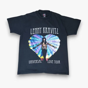 VINTAGE Lenny Kravitz Universal Love Tour 1993 T-Shirt Large L Mens Black Giant - Picture 1 of 10