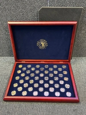 The Morgan Mint 24kt Gold-Plated 50 State Quarter Coin Box Set, Complete 50/50 - Image 1 of 4