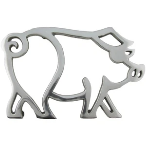 Aluminium Schwein Untersetzer Heiß Küche Herd/Ofen Schweinchen Pad Topf/Pfanne/Platte/Geschirrhalter - Bild 1 von 1