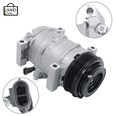 Compresor de aire acondicionado para Chevrolet Silverado 1500 GMC Sierra 1500 2003-2013 25891793 Foto 1 de 4