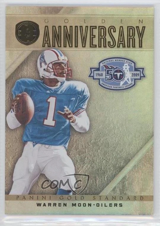 2011 Panini Gold Standard Golden Anniversary /299 Warren Moon #32 HOF - Image 1 of 2