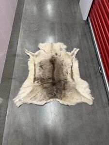 Pelle di cervo pelo su nascondiglio pieno cervo nascondiglio tappeto morbido pelliccia pelliccia decorazione cabina artigianato - Foto 1 di 15
