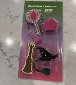 Neu Dunkin' Donuts X Wicked Collaboration Straw Buddy und Topper Set (ON HAND) - Bild 1 von 3