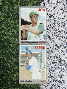 2 For 1 1970 Topps Baseball Bert Campaneris/Bob Bailey #205/293 EX Low Shipping  - Picture 1 of 2