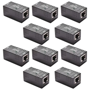 10PCS Passive RJ-45 POE Injector Splitter Power Over Ethernet Adapter - Photo 1/8