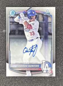 2025 Bowman Chrome 1st Eduardo Quintero Auto Dodgers - Bild 1 von 2