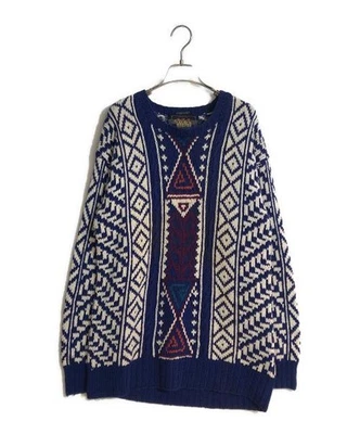 Hand Knit Linen Cable Sweater - Image 1 of 4