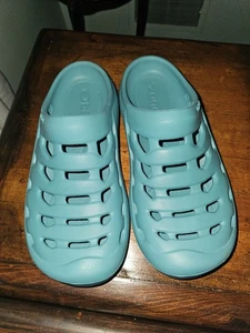 Oboz Whakata Sandals Women’s 9 Men’s 7 Teal Aqua Slip On Clog Sandal Comfort  - Picture 1 of 10
