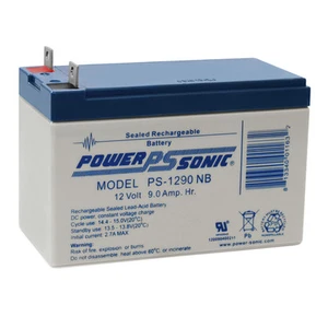 Power-Sonic PS-1290NB 12V 9AH SLA Replacement Battery for SEL HYS1290 - Picture 1 of 1