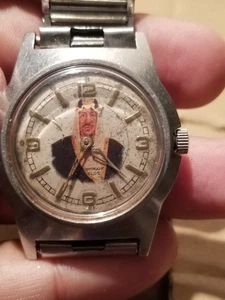 1960 Saud bin Abdulaziz Al Saud King Suadia Arabia WATCH SPECIAL MEMORIAL RARE - Picture 1 of 22