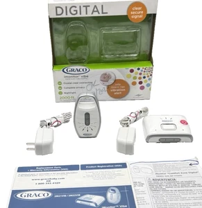 Graco Baby IMonitor Vibe Alert Digital Audio 2000 ft Range TESTED - Picture 1 of 24