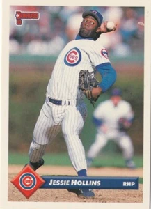 FREE SHIPPING-MINT-1993 Donruss Jessie Hollins #368 PLUS CUBS BONUS CARDS - Picture 1 of 1