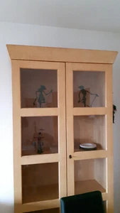 Vitrine Pinie massiv - Landhaus Vitrine von Chalet - Cubico Serie - Bild 1 von 7
