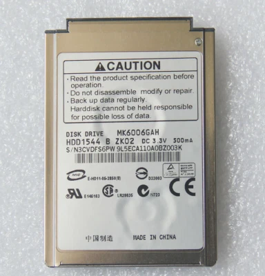 1.8" 60GB 8mm MK6006GAH CF HARD DISK DRIVE FITS APPLE IPOD 3RD 4TH GEN - Image 1 of 2