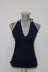 Anne Cole Women High-Neck Tankini Top Navy XL - Picture 1 of 4