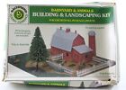 Barnyard & Animals Building & Landscaping Model Bachmann HO Kit 2554
