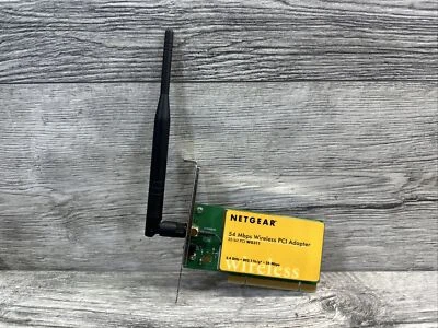 NETGEAR 54 Mbps Wireless PCI Adapter - 32 bit PCI WG311 #M30-6 - Image 1 of 4
