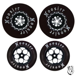 8767B 1/24 DELTA Drag Racing Tire SET 1-3/16" x 400" Wide Black - MID AMERICA - Picture 1 of 1