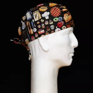 Cappello scrub strumento da forno e da forno su tema nero - Foto 1 di 1