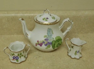 ANNA WEATHERLEY  HAND PAINTED TEAPOT  SUGAR CREAMER - BUDAPEST NO LID SUGAR - Picture 1 of 5
