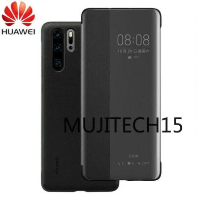 Original Phone Case For Huawei P30 Pro Smart View Luxury PU Leather Flip Case - Image 1 of 4