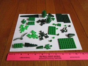 Lego Lot Parts Green Tree Shrub Bush Cactus Small Plates FREE SHIP - Picture 1 of 10