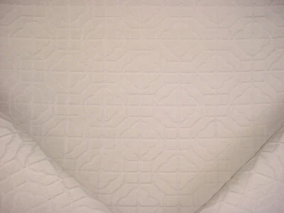 2-1/8Y Thibaut W74359 Carter Almond Lattice Matelasse Drapery Upholstery Fabric - Image 1 of 3