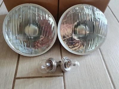 Par de faros Carello Fiat 600 D 750 Fanalona Foto 1 de 2