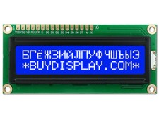 5V Blue 16x2 Russian/Cyrillic Character LCD Display Module w/Tutorial,HD44780