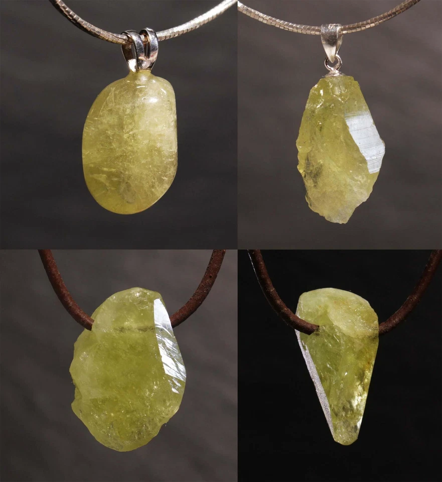 Unikat Edelstein Anhänger Brasilianit für Ketten und Lederband Steinschatz - Bild 1 von 1