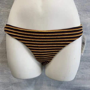 RVCA 'Bondi' Stripe Medium Coverage Bikini Bottoms, S - Midnight/Multi - Bild 1 von 9