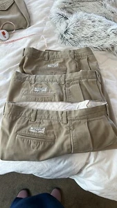 Pantalones 3 Pr Polo Ralph Lauren Para Hombre Tostado Khacki Andrew Pantalones Plisados - Imagen 1 de 4