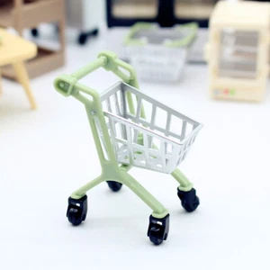 1:12 Dollhouse Mini Trolley Supermarket Shopping Cart Hand Truck Play House Toy - Bild 1 von 7