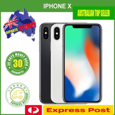 Apple iPhone X Unlocked OLED Smartphone 5,8", 64GB, 256GB, 512GB - SYDNEY STOCK - Image 1 of 4
