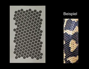  Schablonen Airbrush Schablone Stencil Schlangenhaut 1,6 cm  # FS - 0877 - Bild 1 von 1