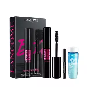Lancome MONSIEUR BIG VOLUMISING Mascara Gift Set - New Make-up Eyeliner Cleaner - Picture 1 of 1