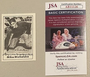 Mike Michalske Signed Autographed 1977 Touchdown Club Card #5 JSA Cert Packers - Picture 1 of 1