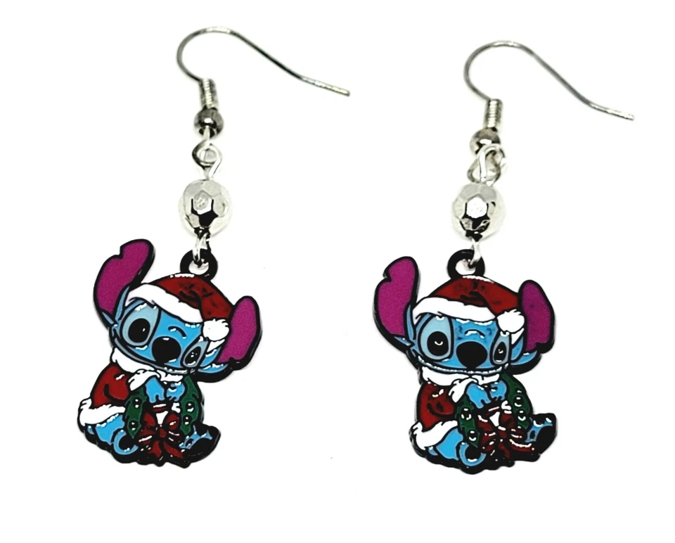 Pendientes colgantes de punto de Santa Foto 1 de 1