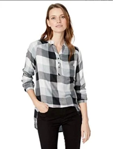 Neue Mountain Khakis Josie Tunika, schwarz kariert, Damen X-Small - Bild 1 von 7