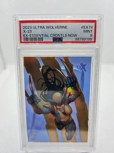 2023 ULTRA WOLVERINE #EX74 X-23 EX-ESSENTIAL CRDNTLS NOW MINT PSA 9 - Picture 1 of 2