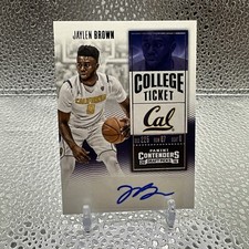 2016 Panini Contenders Draft Picks College Ticket SP Celtics Jaylen Brown Auto