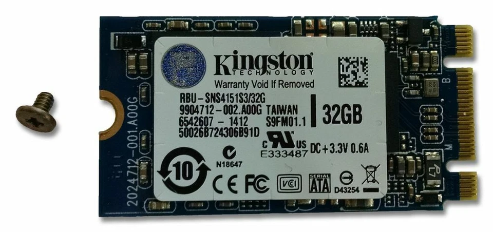 Kingston SATA III SSD M.2 32GB Acer Cromo OS C720 C720P Chromebook Disco Duro - Imagen 1 de 1