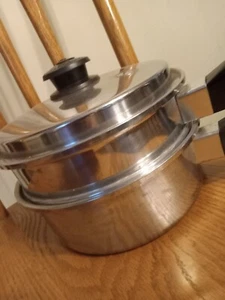 Salad Master Edelstahl Doppelkocher/Dampfgarer/Topf - Bild 1 von 8