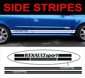 Renault Seiten Streifen Aufkleber Sitckers Clio Megane Twingo - Bild 1 von 1