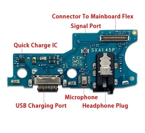 Samsung Galaxy A14 4G SM-A145P Charging Port Dock Connector Microphone Board - Picture 1 of 2