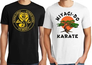 PubliciTeeZ Big and Tall Karate Kid Cobra Kai or Miyagi Do T-Shirt - Picture 1 of 5