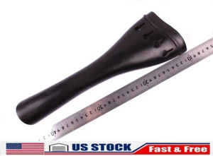 3/4 4 String Bass Tailpiece Upright Doublebass Tailpiece Natural Ebony Bass Part - Imagen 1 de 5