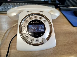 SAGEMCOM® Sixty Téléphone Fixe sans fil DECT Rétro-Design avec Répondeur - Zdjęcie 1 z 4