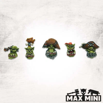 MAXMINI Max Mini BNIB Pirate Orc Heads (5)
